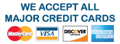 We Accept Credit Cards
